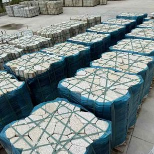 吕梁黄金麻冰裂纹 碎拼