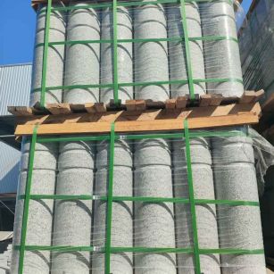 吕梁挡车柱芝麻白 挡车石