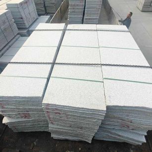 吕梁芝麻白毛板，石材毛板