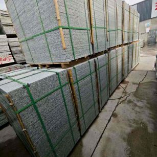 吕梁芝麻白地铺版 石材地铺石