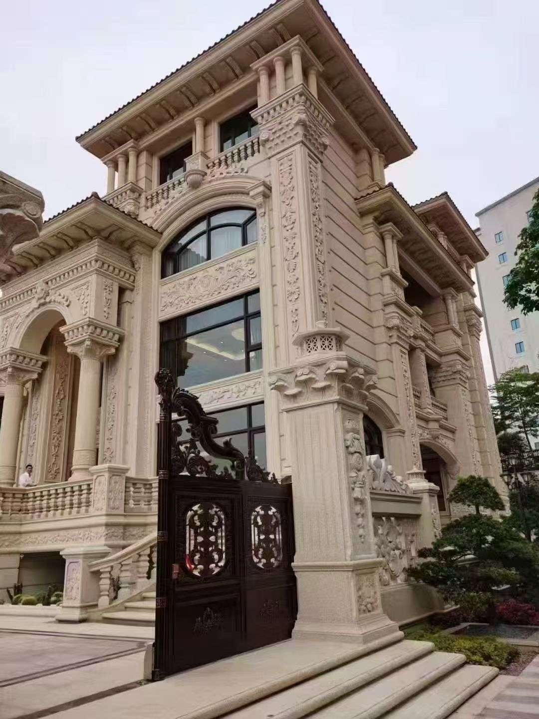 吕梁黄金麻别墅外墙异形定制