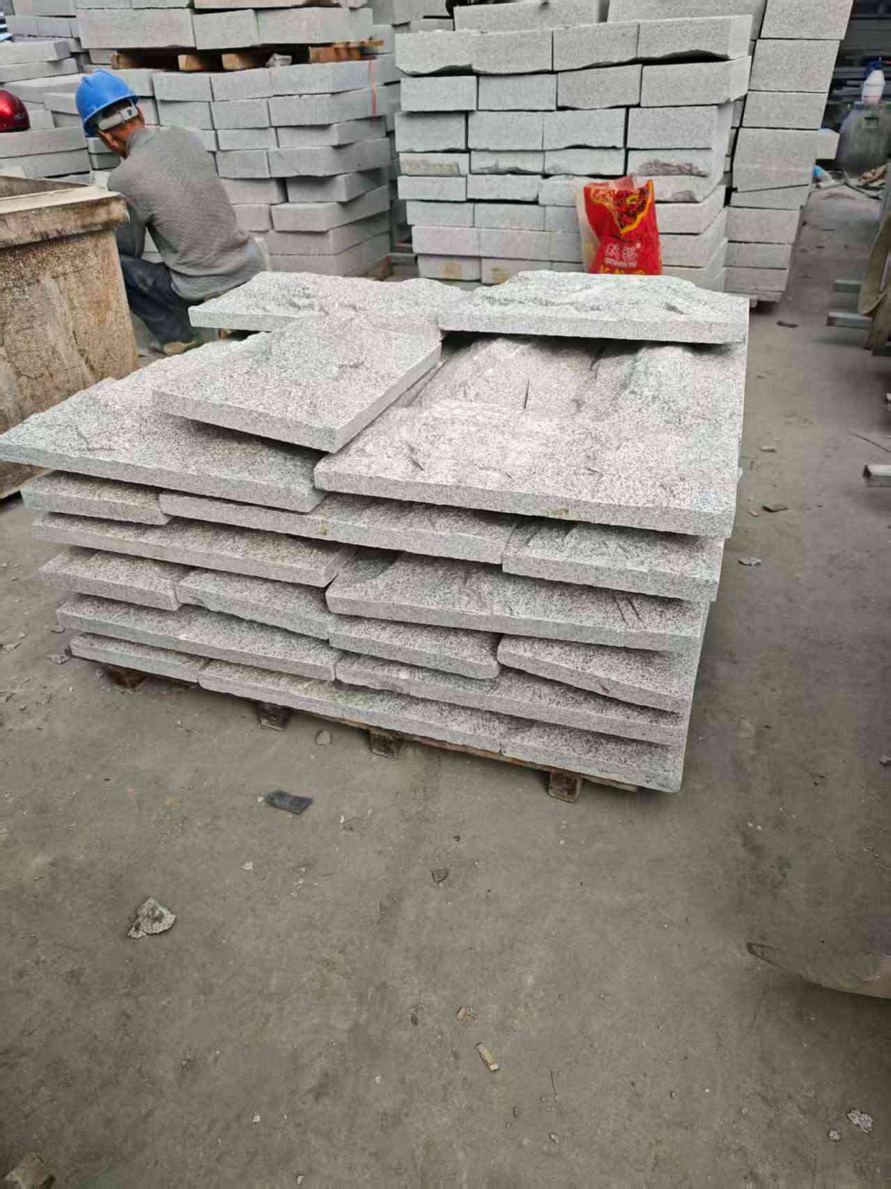 吕梁芝麻白蘑菇石，自然面